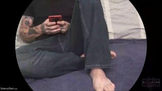 Nasty Brunette Sinn Sage And Her Lover Playing With Her Feet!